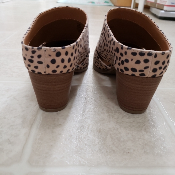 Cheetah Block Heel Mules Size 7 Dolcetta NEW - Picture 6 of 9